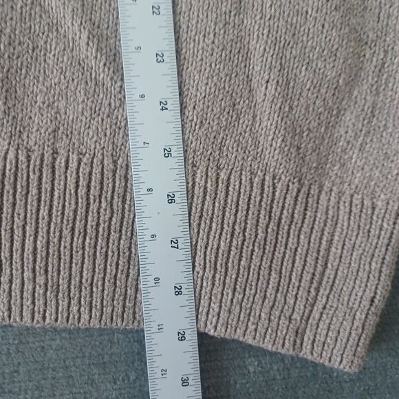 Old Navy‎ Sweater Women 3X Tan Tunic Casual Wide Neck Minimalist Clean Girl - Picture 7 of 10